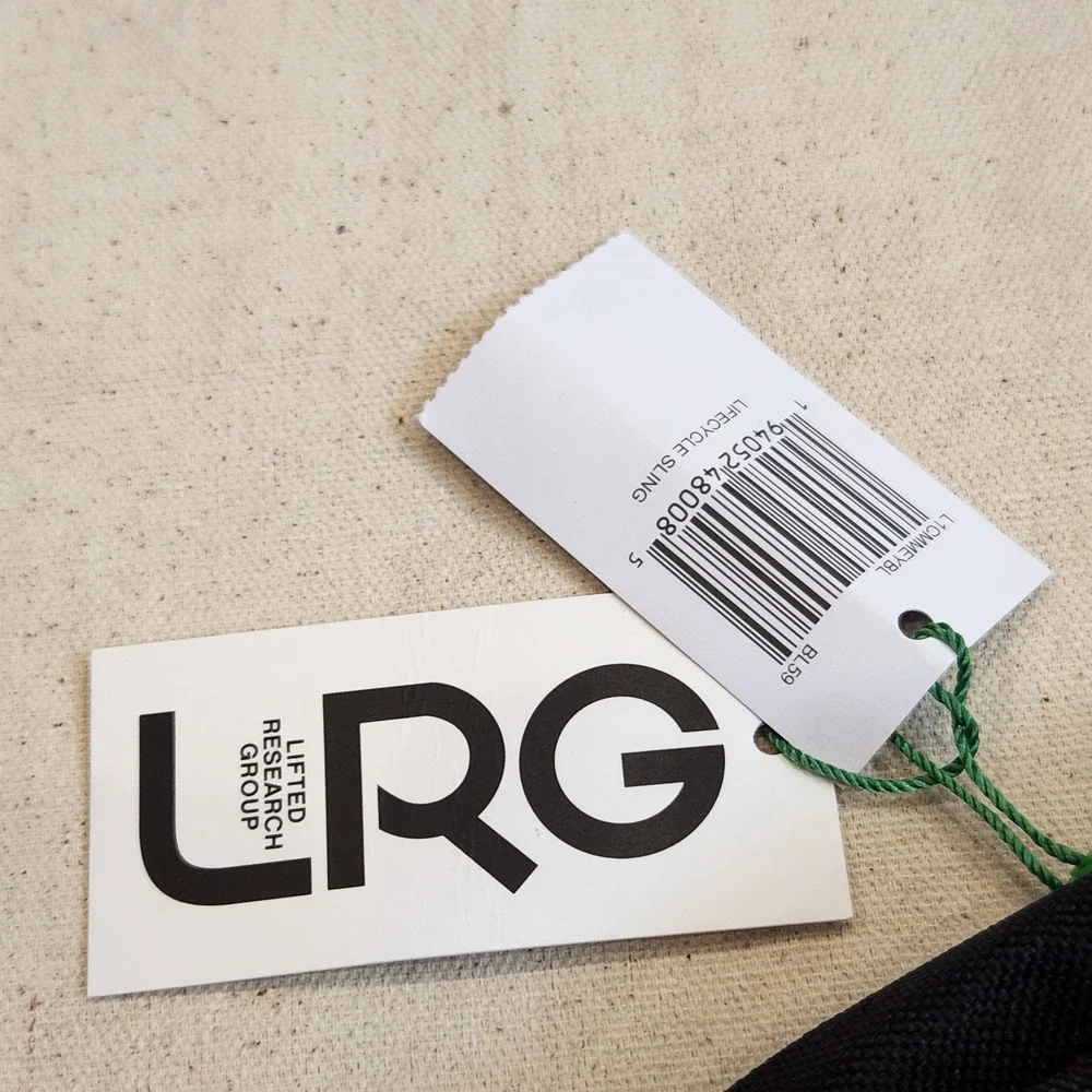 New LRG Lifted Research Group Lifecycle Sling Bag Black Crossbody Pack